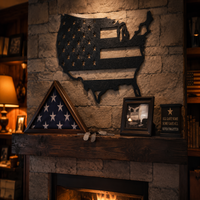 USA Flag - Steel Sign